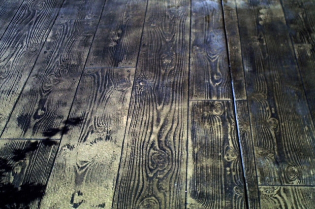 Štampani beton - izgled drvenog poda