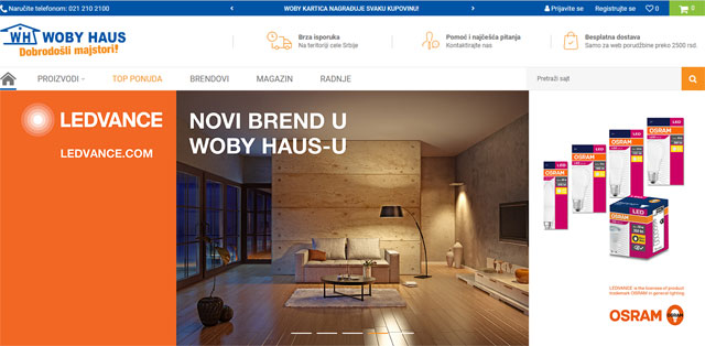 Ledvance od sada i u prodavnicama Woby Haus