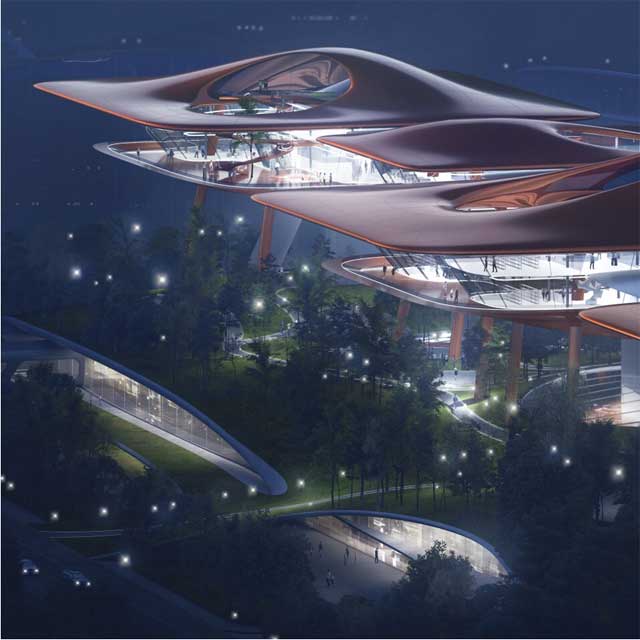 Futuristički izgled centra za krstarenje