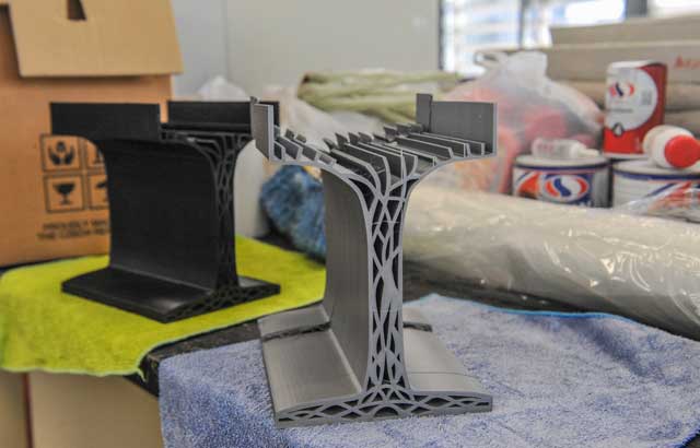 Segment 3D štampane grede koji se slaže kao lego kocka