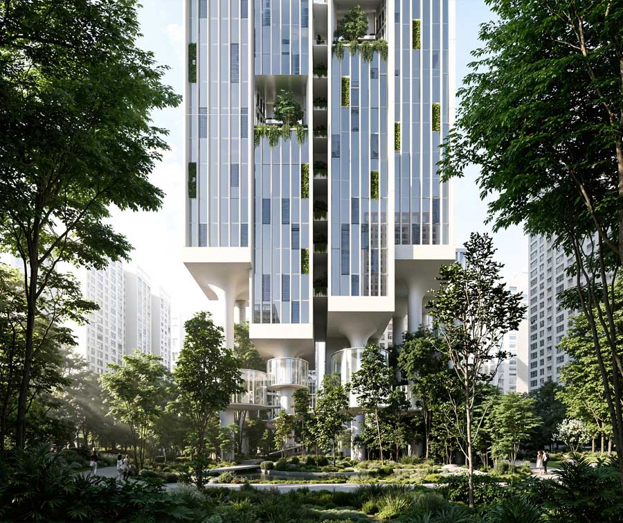 A High Rise on High Heels