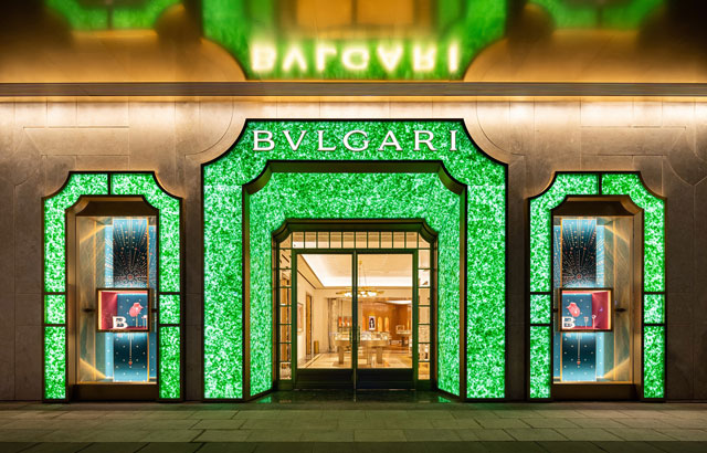 Bulgari Šangaj - fasada privlači poglede efektom nakita od žada
