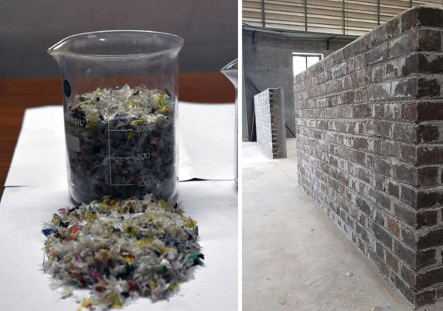 Građevinski blokovi od reciklirane plastike i silikatnog otpada