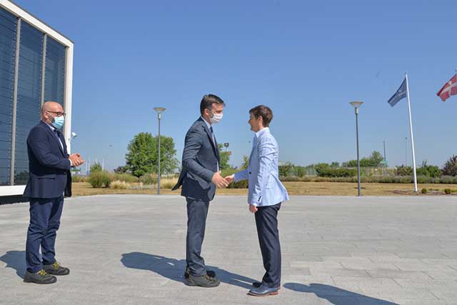 Premijerka Srbije Ana Brnabić na polaganju kamena temeljca za novi proizvodni pogon Grundfosa u Srbiji