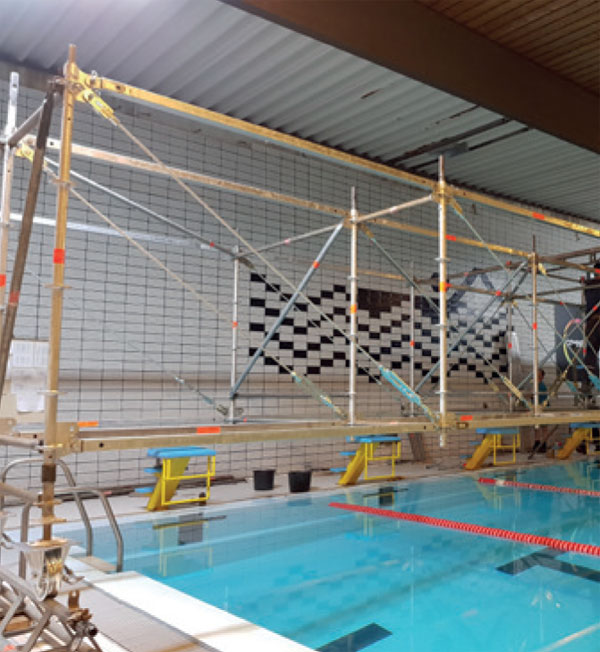 Layher premošćavanje skelama