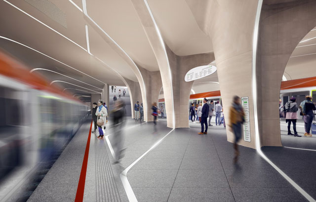 Metro stanica koja usmerava putnike i pomaže im u snalaženju