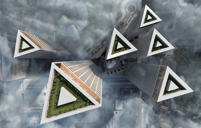 Trigoni - Pametni neboderi u formi trostranih prizmi