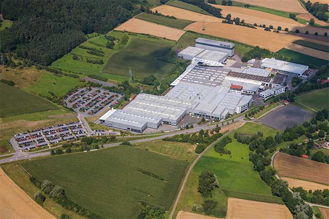 Production site of Rösler Oberflächentechnik GmbH in Untermerzbach/Memmelsdorf, Germany