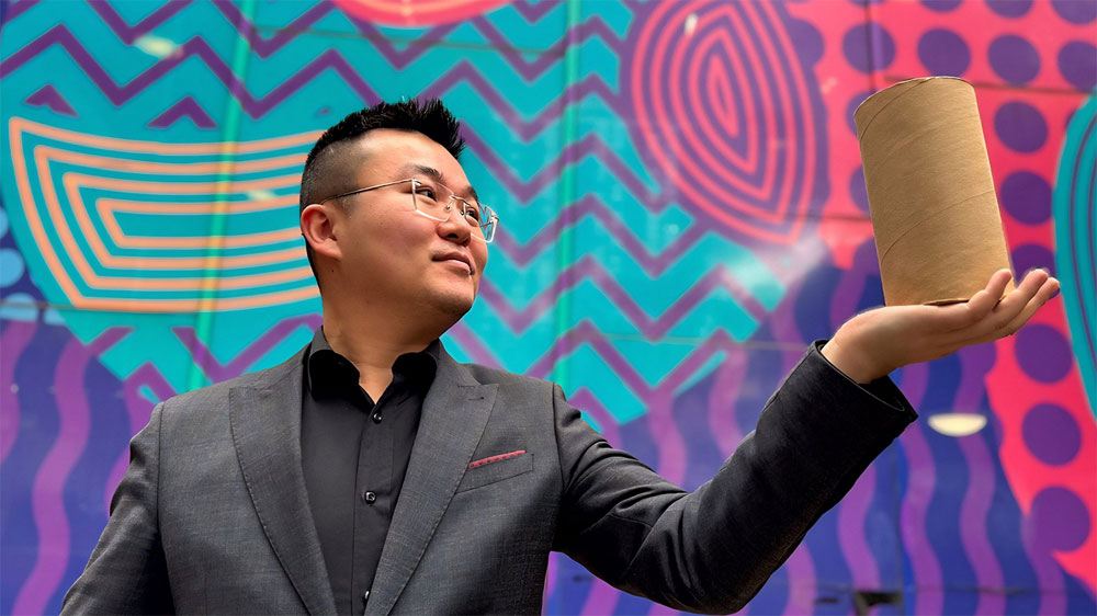 Reciklirani karton i nabijena zemlja