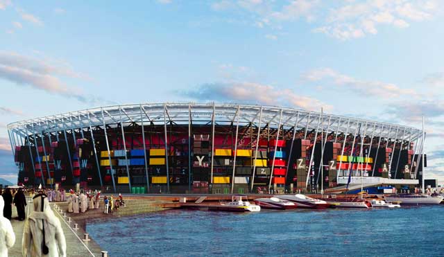 Stadion od 974 kontejnera