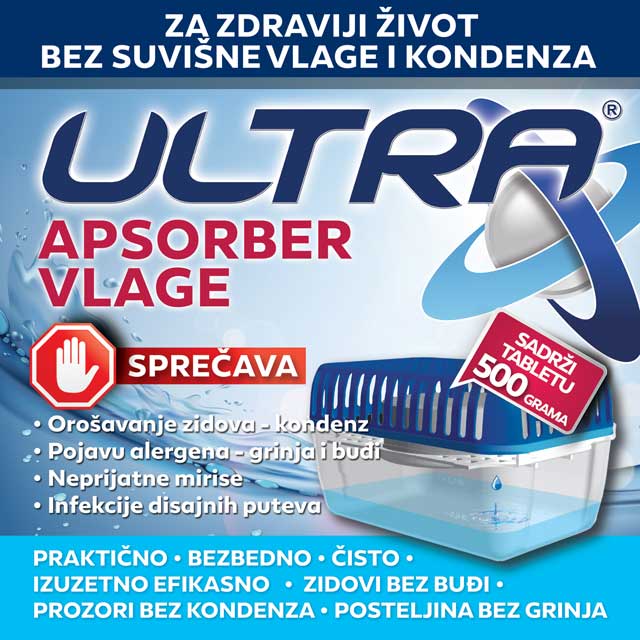Ultra apsorber vlage