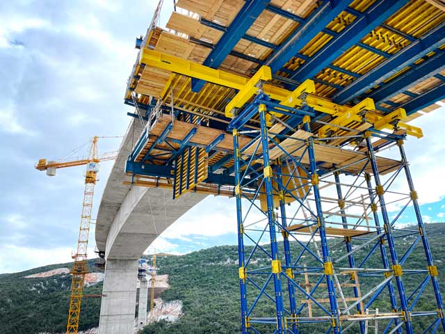 Most Dumanja Jaruga u Hrvatskoj: Kompletan paket bez međusklopova, uključujući rešenja za nošenje opterećenja iz UniKit kompleta