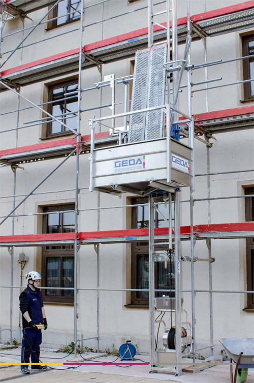 Unimast, GEDA liftovi za montažu skela