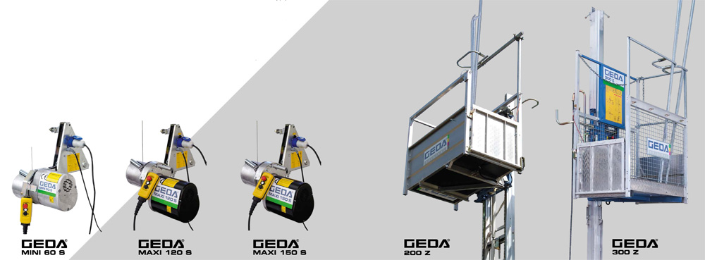 Unimast, GEDA liftovi za montažu skela