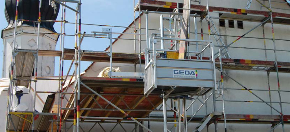 Unimast, GEDA liftovi za montažu skela