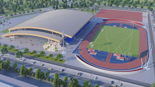 Buduči izgled kompleksa atletske dvorane u Novom Sadu
