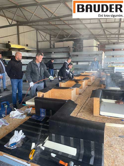 Praktični deo obuke - bitumenski hidroizolacioni materijali