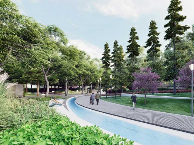 Park će imati pešačke i biciklističke staze