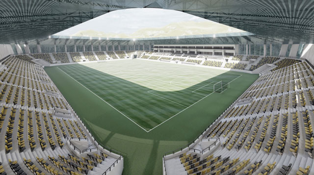 Novi stadion će se prostirati na površini od 5,3 hektara