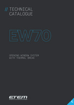 ETEM - TEHNIČKI KATALOG - EW70 - OTVARAJUĆI SISTEM PROZORA SA TERMIČKIM PREKIDOM