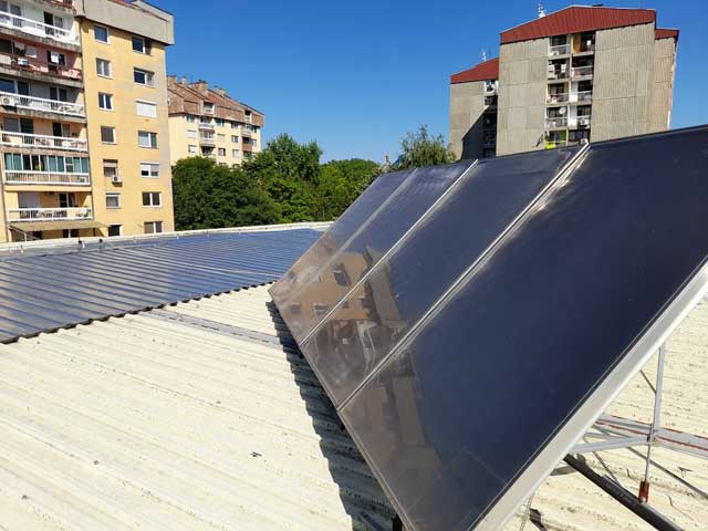 Solarno postrojenje za TPV - proizvodnja koletora i montaža. Subotica.
