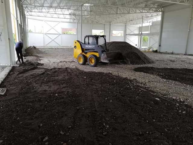 Priprema terena za betoniranje, ferobeton, sabijanje tla, nivelisanje laserima