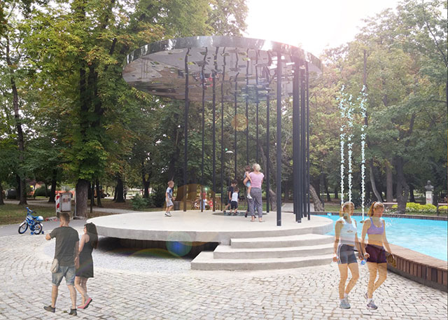 Rekonstrukcija delova “Velikog parka”, Šabac - Površina: P=2.200,00 m2