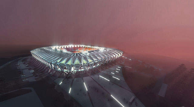 Stadion, Kragujevac - Projekat za građevinsku dozvolu - Gradski stadion u Kragujevcu kapaciteta 19.660 gledalaca /Kategorija: Javni objekti, sportski objekti /Naručilac: Grad Kragujevac
