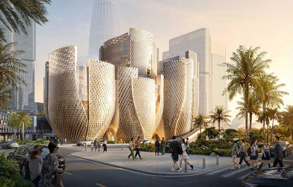 Arhitektura koja reflektuje svetlost: Róng muzej dominira horizontom