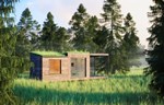 Malene kuće-saune sa zelenim krovom krase norveški krajolik