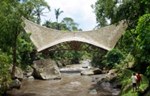 Most na Baliju napravljen ručno od bambusa (video)