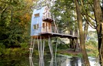Solling kućica na drvetu je san na jezeru u Nemačkoj