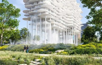 Fountain Plaza Tirana: BIG pobedio na konkursu rešenjem zgrade iznad javnog parka