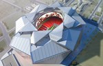 Stadion u obliku ruže sa pokretnim krovom koji se otvara i zatvara kao blenda fotoaparata