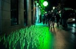 Polja svetleće zelene trave u Madridu