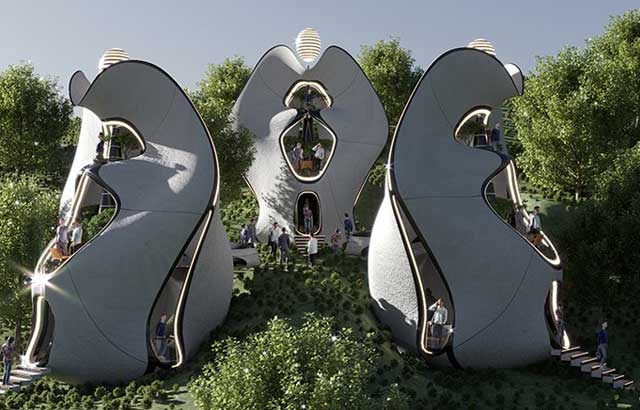 Montažne čelične kuće na Sardiniji inspirisane skulpturom