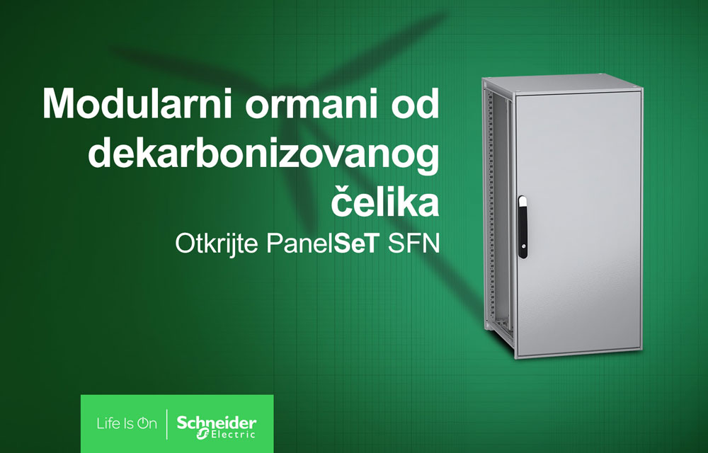 Schneider Electric donosi fleksibilnost, robustnost i efikasnost sa sledećom generacijom dekarbonizovanih čeličnih ormana - PanelSeT SFN