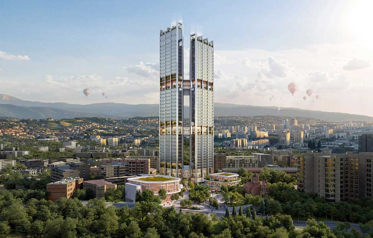 Kule povezane zelenim mostovima – novi arhitektonski biser Jermenije