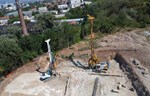 Izrada šipova na zaštiti temeljne jame stambeno-poslovnog kompleksa "Šopen park" u Nišu