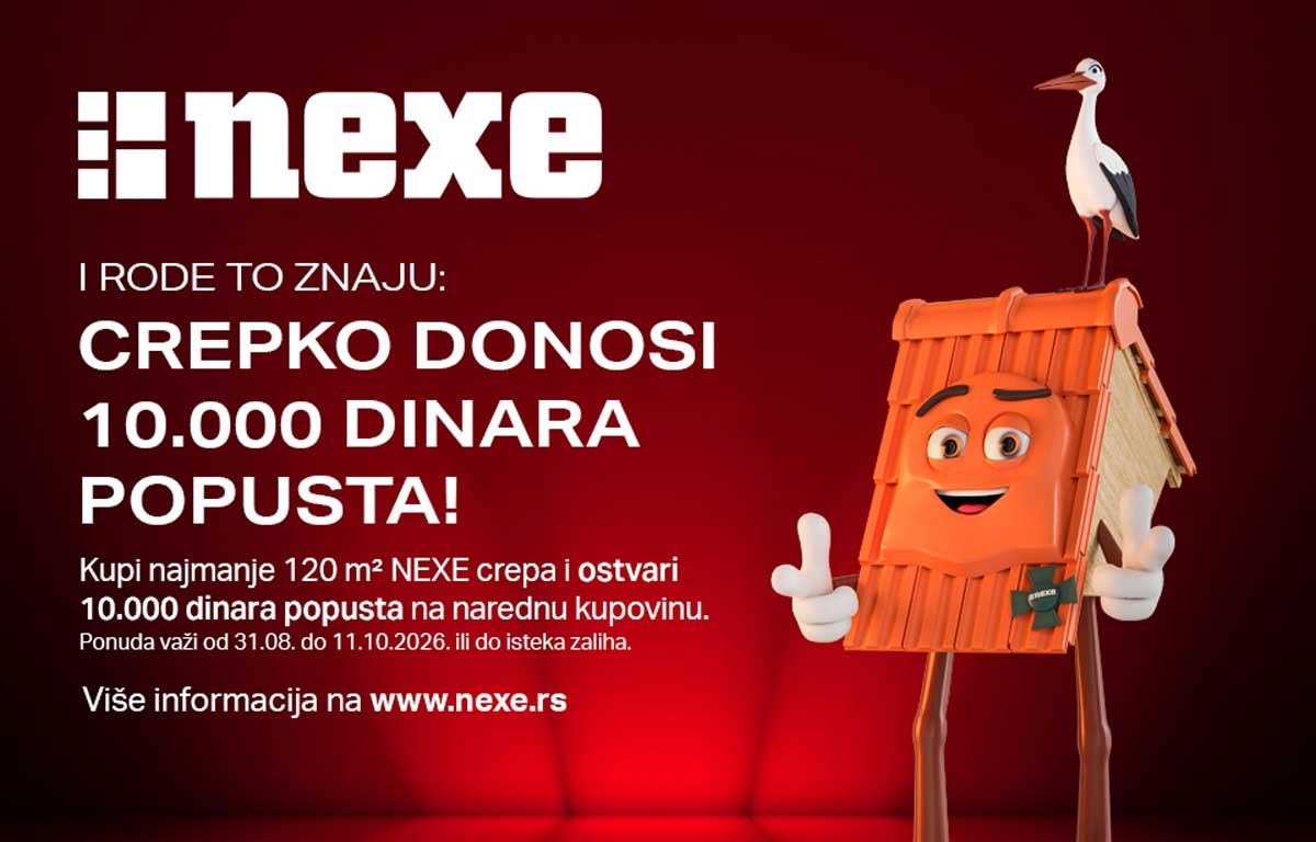 NEXE - I rode to znaju: Crepko donosi 10.000 dinara popusta!