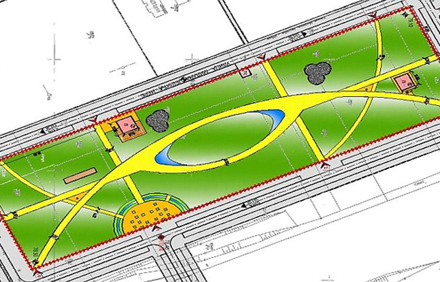 Projekat parka između Detelinare i Novog naselja u Novom Sadu
