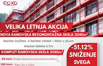 Soko Skele nude kompletne sisteme skela uz popust do 51%
