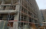 Unimast na projektu Novella: Skela prilagođena ugradnji staklene fasade