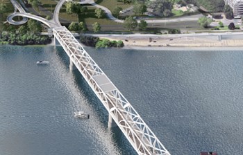 Na stubovima starog železničkog mosta niče nova veza preko Dunava