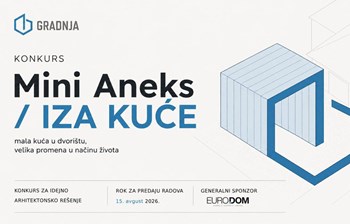 Gradnja raspisuje regionalni konkurs "Mini Aneks / IZA kuće"