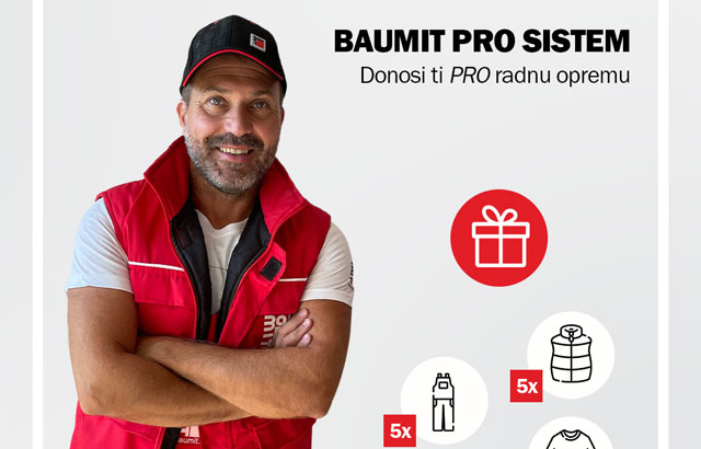Iskoristite sjajnu priliku: Baumit Pro Sistem vam daruje radnu opremu