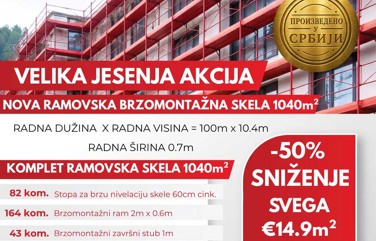 Nova skela već od 13,3€