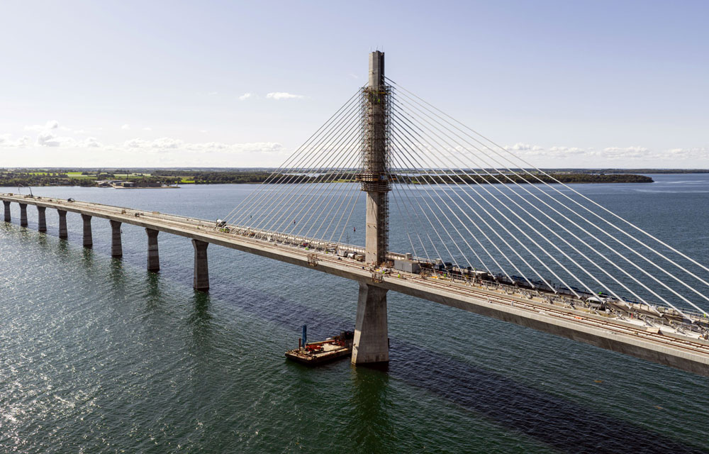 Storstrøm most: Siguran napredak gradnje uz adaptivna oplatna rešenja kompanije Doka