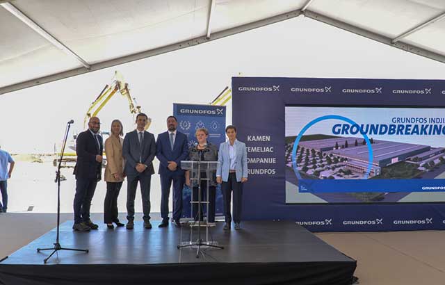 Grundfos jača svoje prisustvo u Srbiji - Postavljen kamen temeljac za novi proizvodni pogon 