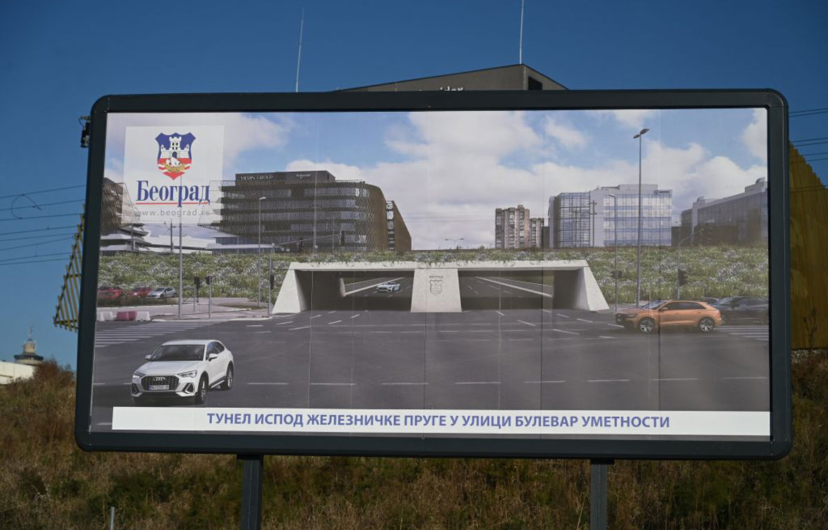 Probijen podvožnjak u Bulevaru umetnosti, završetak radova do kraja godine